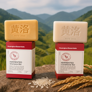 Shampoo & Conditioner Bar Combo – For Hair Fall, Moisture & Silky Shine | Plastic-Free Set